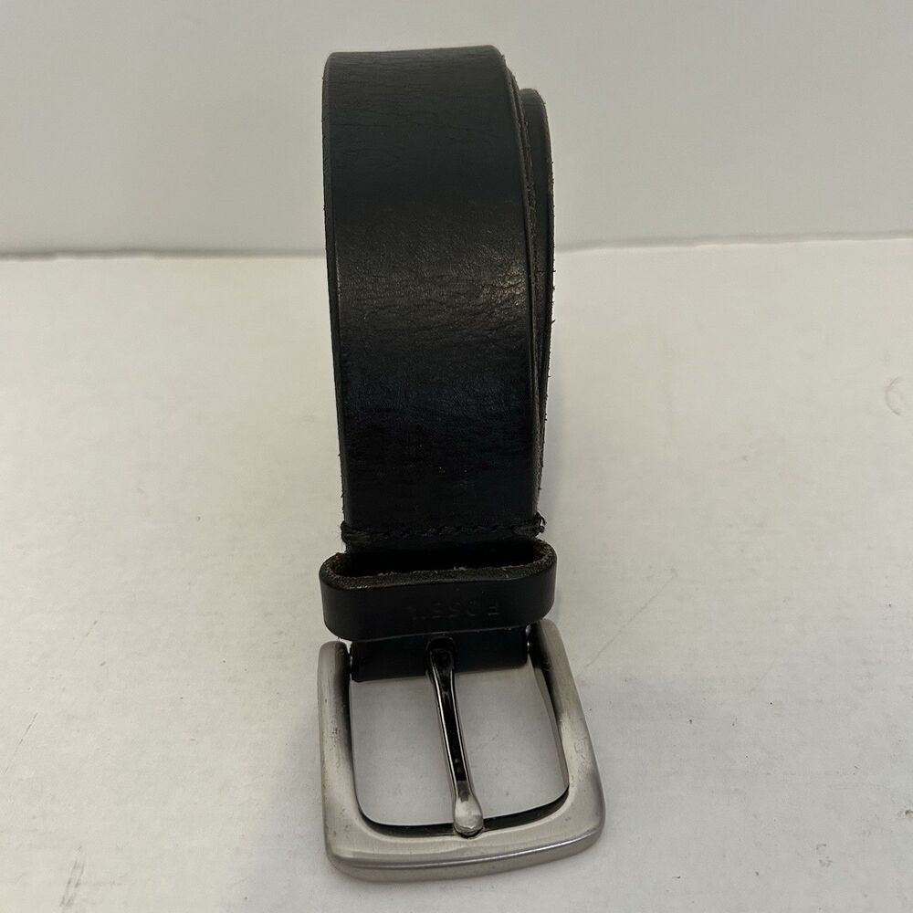 FOSSIL Brody leather men's dress belt  BLACK -Size 36 Classic Work Dress
